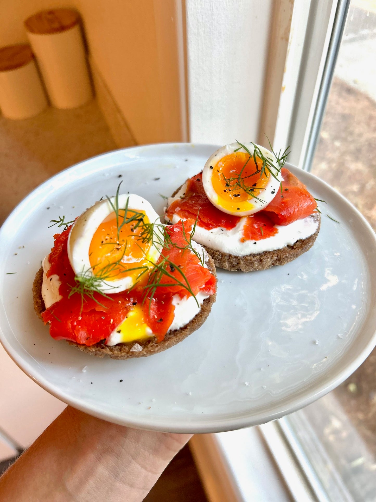 All organic gluten-free sourdough bagels made fresh